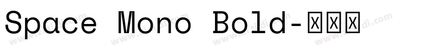 Space Mono Bold字体转换
